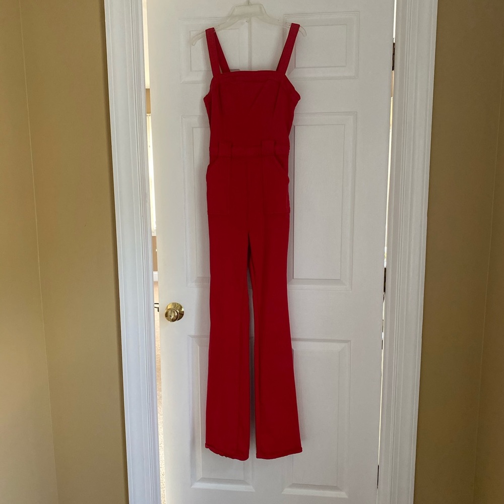 Stretchy Denim Jumpsuit